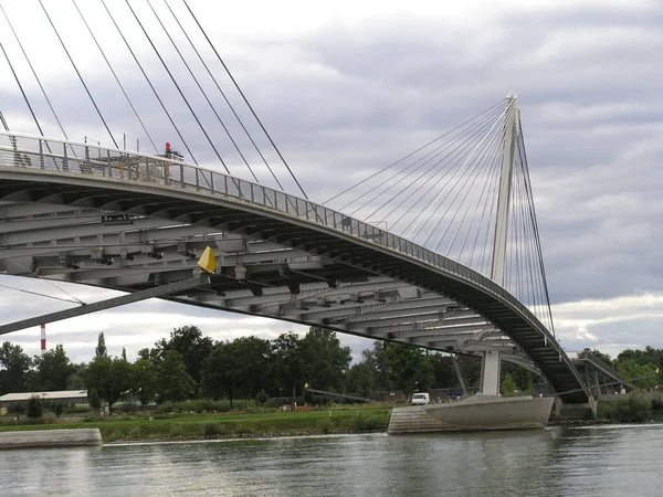 Vista Panorâmica Arquitetura Estrutura Ponte — Fotografia de Stock