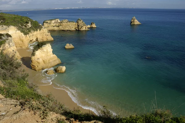 Praia Dona Ana Lagos Algarve Portugal — Stock Photo, Image