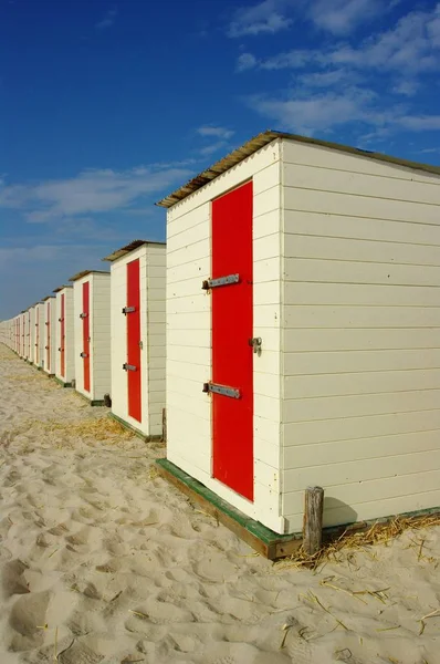 Łaźnia Plaży Szkolnej Północna Holandia — Zdjęcie stockowe
