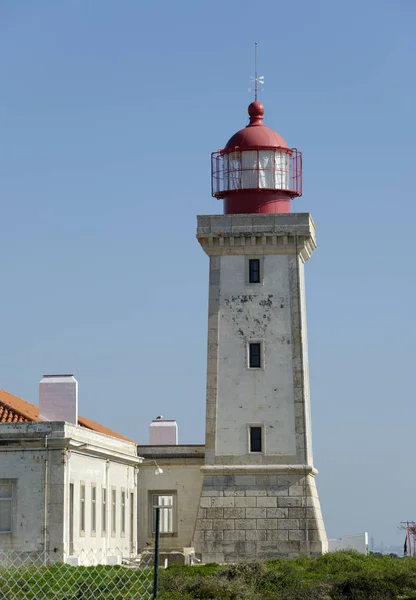Leuchtturm Alfanzina Carvoeiro Algarve Portugal — Stockfoto