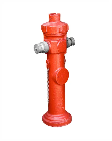 Czerwony Hydrantowe Białym Tle — Zdjęcie stockowe