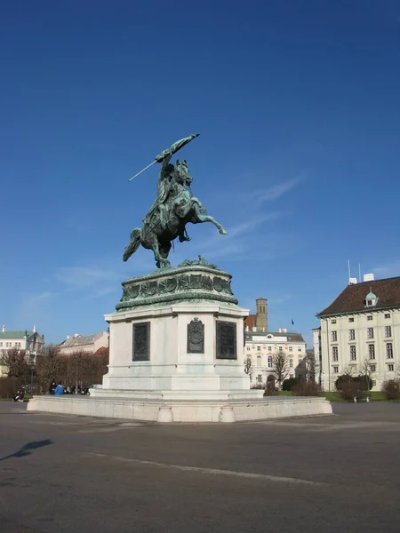 Estátua Equestre Viena — Fotografia de Stock