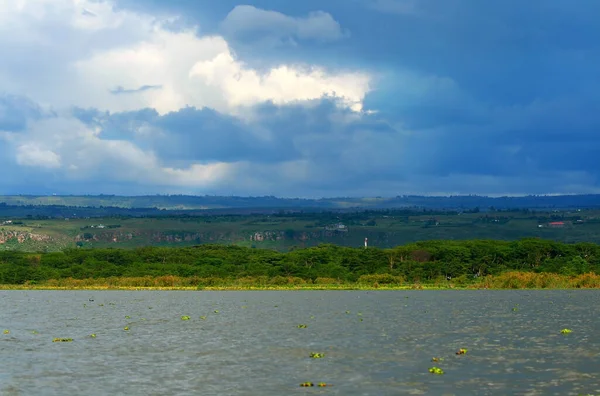 奈瓦夏湖上的和平观 肯尼亚 — 图库照片