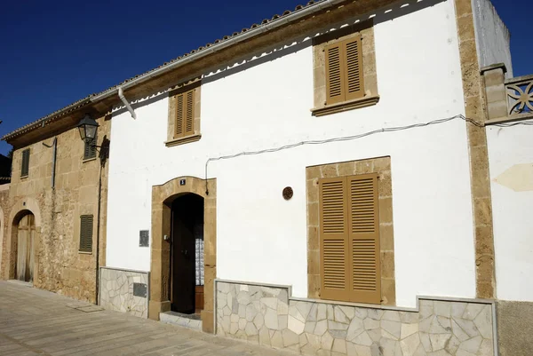 Huis Oude Stad Van Alcudia Mallorca Spanje — Stockfoto