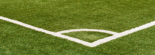 Corner Marking Soccer Field — Stock Photo, Image