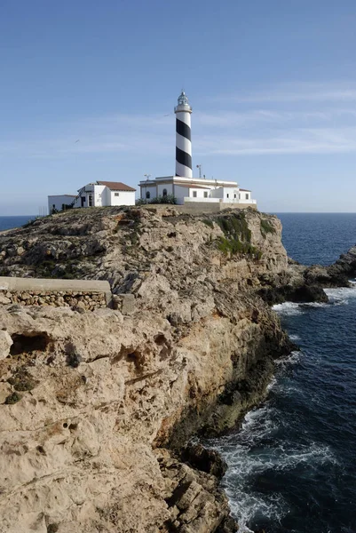 Vuurtoren Cap Cala Figuera Mallorca Spanje — Stockfoto