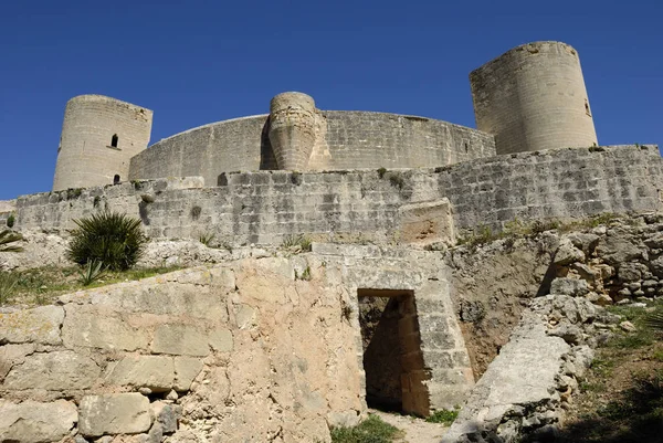 Castillo Bellver Palma Mallorca Espanto — Foto de Stock