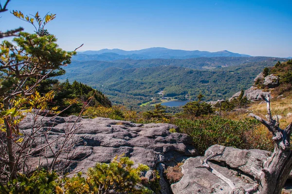 Weergave Van Blue Ridge Mountains Tijdens Seizoen Vallen Vanaf Parkway — Stockfoto