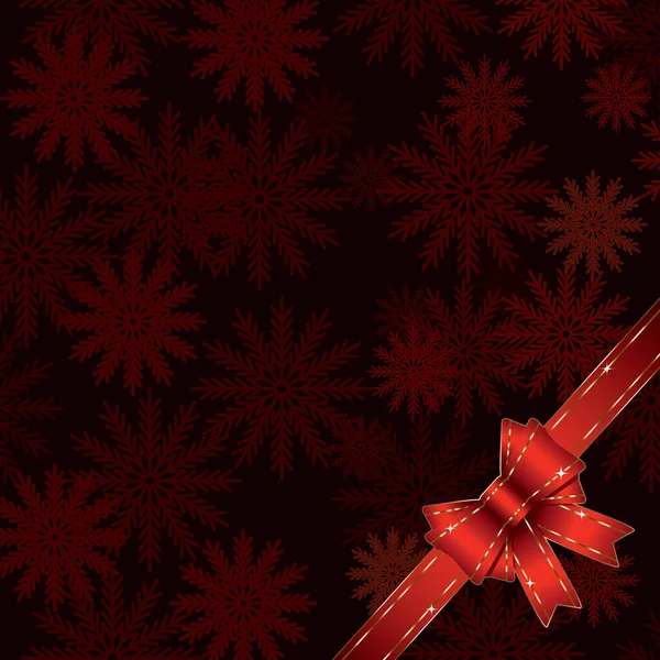 带弓形和雪花形图案的圣诞节背景矢量插图 — 图库照片