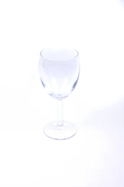 Wijnglas Geïsoleerd Witte Achtergrond — Stockfoto