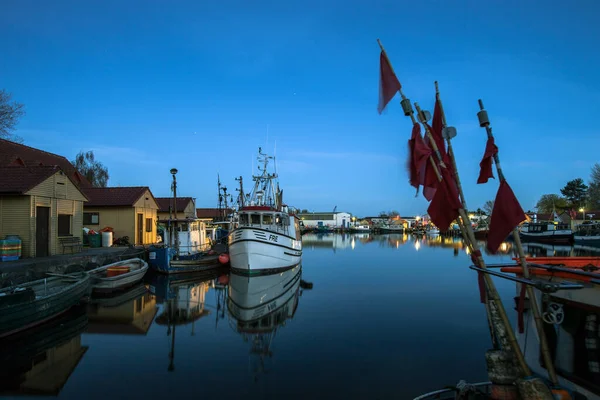 Noite Porto Pesca Mais Livre — Fotografia de Stock