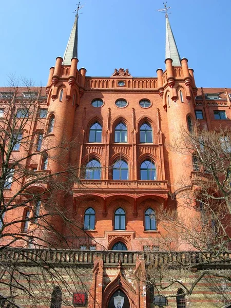 Das Rote Rathaus Stettin — Stockfoto
