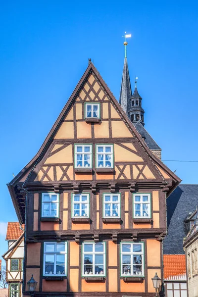 Fachwerkhaus Világörökség Város Quedlinburg — Stock Fotó