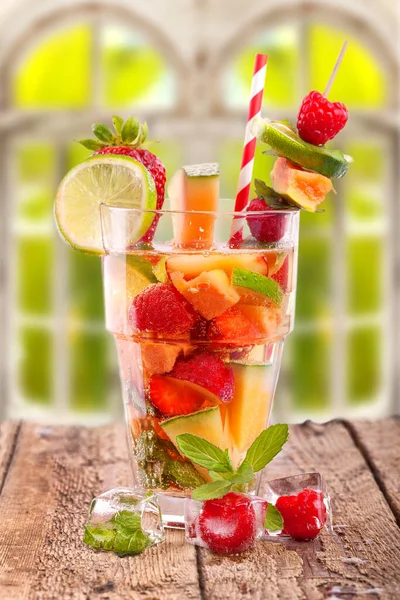 Cuenco Fruta Fresca Verano — Foto de Stock