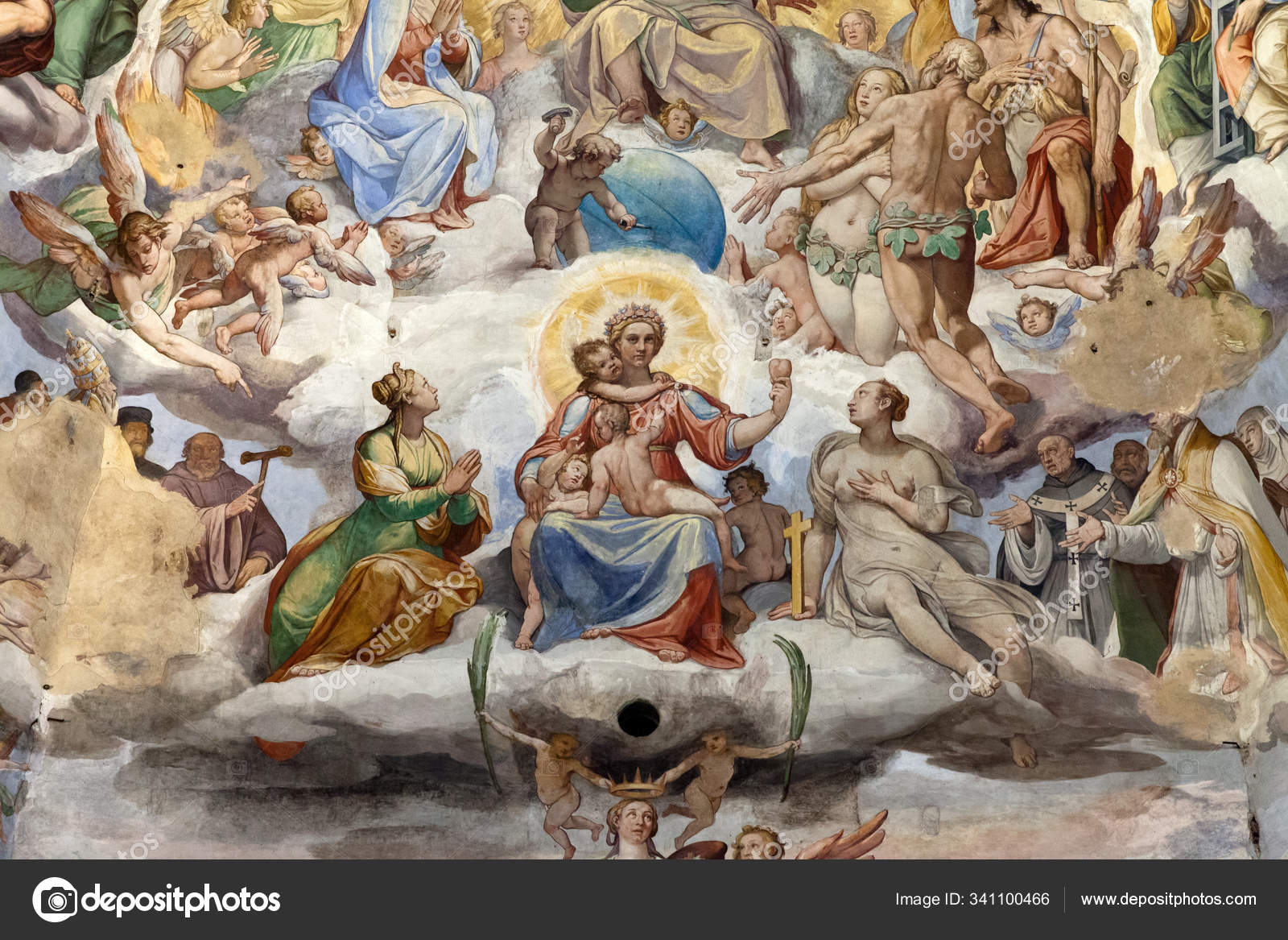 Florence Duomo Last Judgement Cupola 3600 Frescoes Created