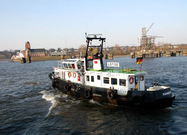 Loodsboot Haven Van Hamburg — Stockfoto