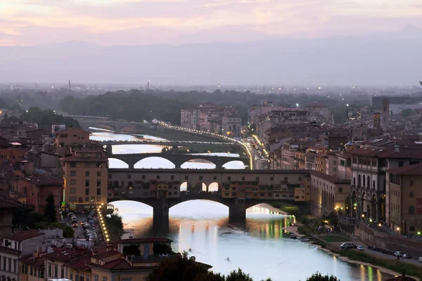 Ponte Vecchio Florencie Toskánsko Itálie — Stock fotografie