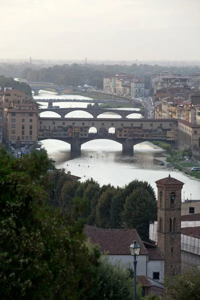 Ponte Vecchio Florence Toszkána Olaszország — Stock Fotó