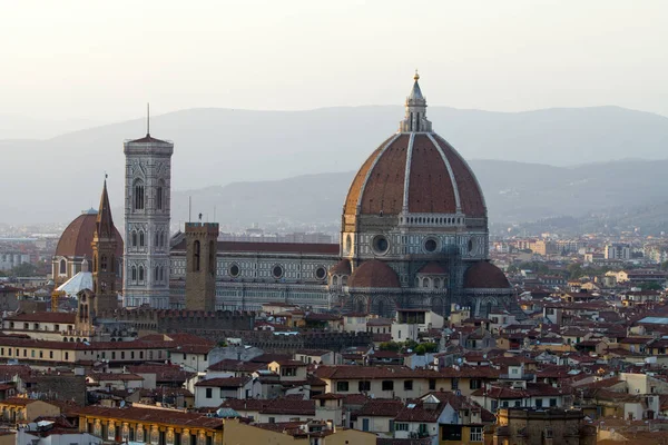 Catedral Florencia Italia Vista Desde Piazza Michelangelo — Foto de Stock