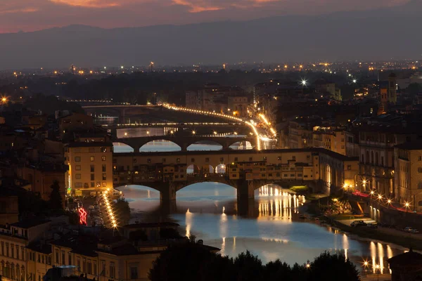 Ponte Vecchio Florencie Toskánsko Itálie — Stock fotografie