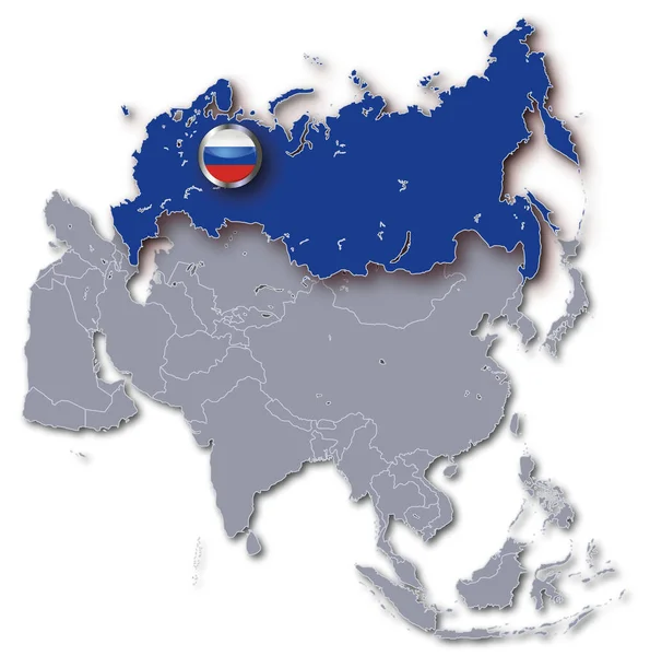 Carte Asie Russie — Photo