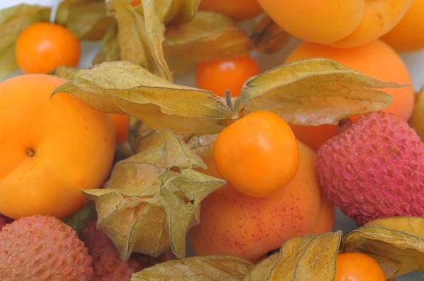 Frutas Frescas Maduras Alimentación Saludable — Foto de Stock