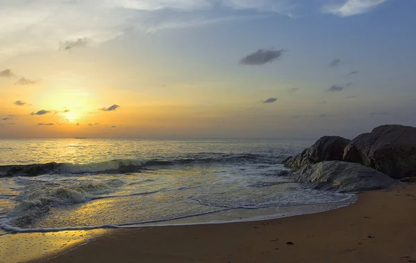 Kribi Sahilinde Gün Batımı — Stok fotoğraf