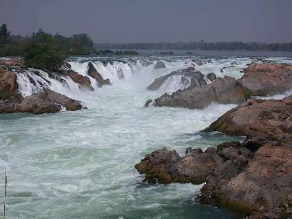 Waterfall Mekong River — Stock Photo, Image