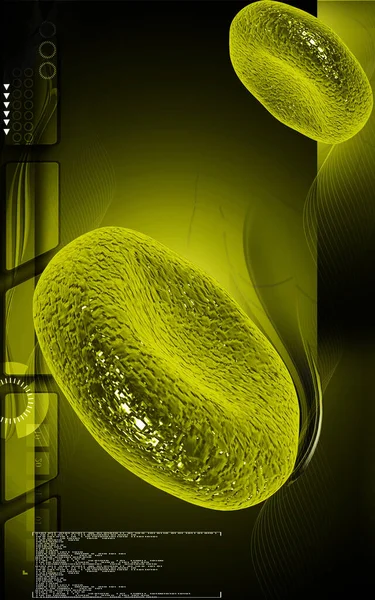 Ψηφιακή Απεικόνιση Κυττάρων Αίματος Έγχρωμο Φόντο — Φωτογραφία Αρχείου