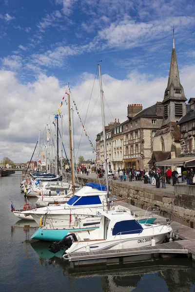 Přístav Honfleur Normandie Francie — Stock fotografie