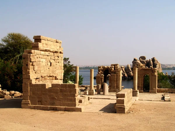 Egypt Templo Isis Philae — Fotografia de Stock
