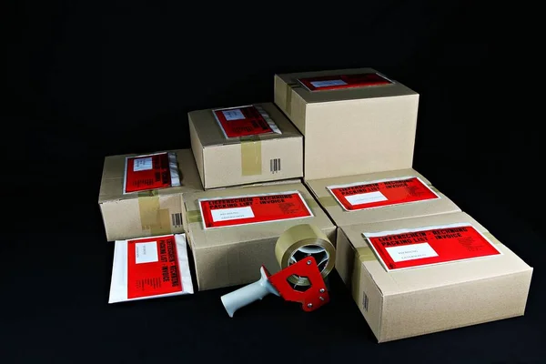 Servicio Paquetes Entrega Paquetes Envío Paquetes Correo Paquete — Foto de Stock
