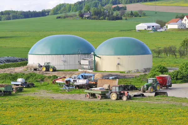 Impianto Automatico Biogas Commerciale Digestore Anaerobico Agricolo — Foto Stock
