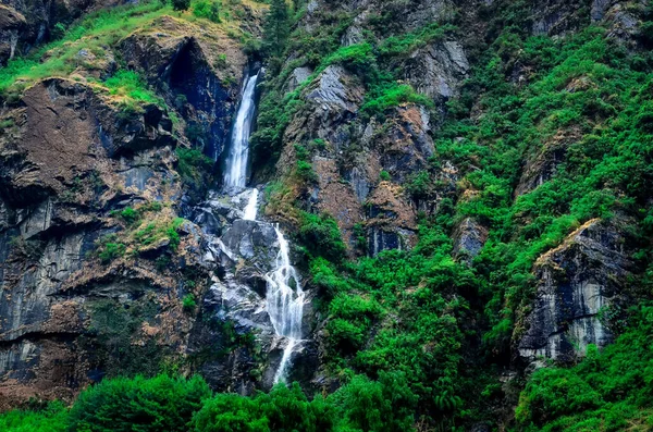 Cascada Paisaje Montañoso Tropical Área Del Himalaya Nepal — Foto de Stock