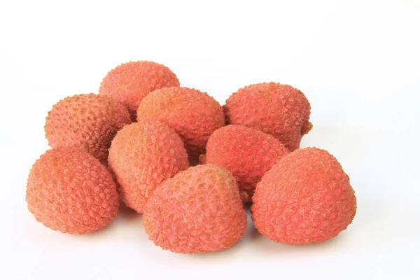 Dojrzałe Owoce Ltischi Litchi Chinensis — Zdjęcie stockowe