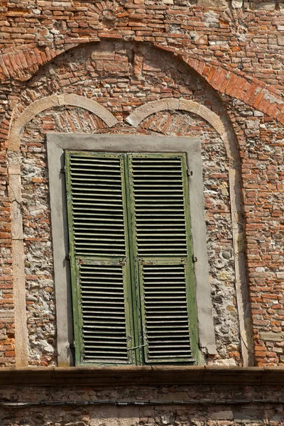 Staré Starověké Italské Okno Italia — Stock fotografie