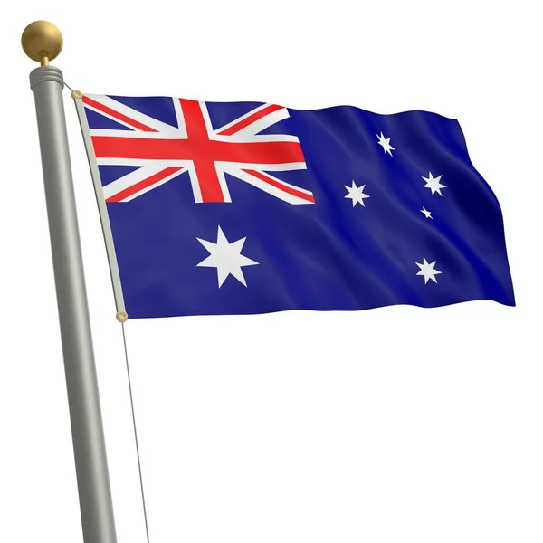 Bandera Australia Fluye Portaálabes —  Fotos de Stock