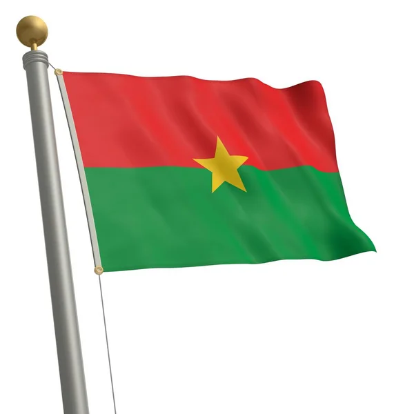 Флаг Буркини Развевается Флагштоке — стоковое фото