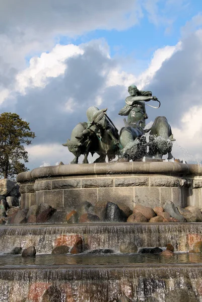 Gefion Brunnen Kopenhagen — Stockfoto