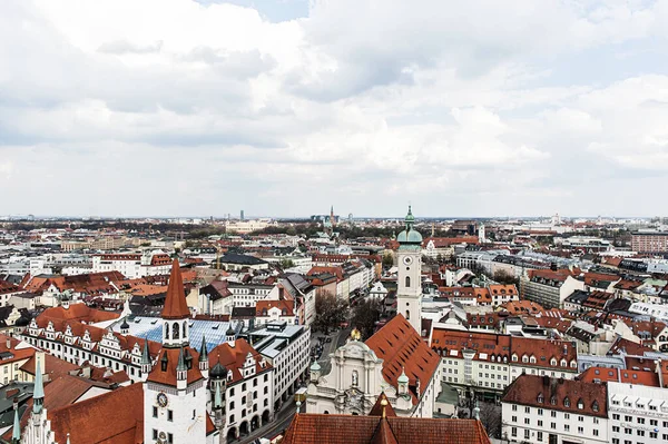 Dächer Von München Bayern Deutschland Über Den Weißen Wolken — Stockfoto