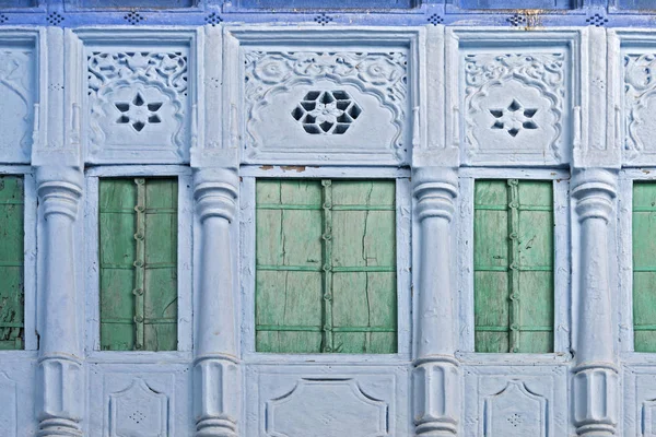 Hindistan Jodhpur Şehrinde Mavi Evler — Stok fotoğraf