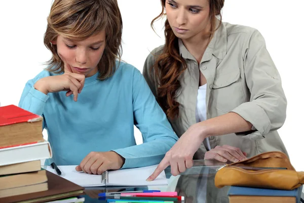 Little Girl Having Private Lesson — Stock Photo, Image