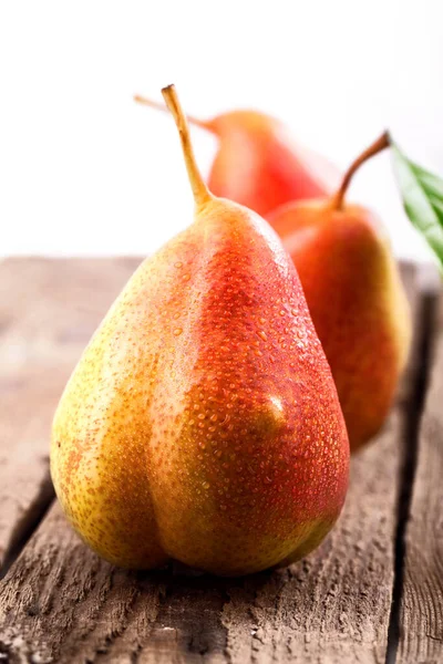 Fresh Pears Wooden Table — Stock Photo, Image