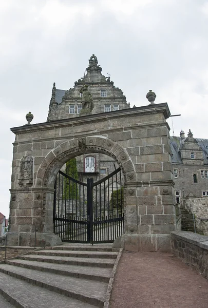 Malerischer Blick Auf Die Majestätische Mittelalterliche Burgarchitektur — Stockfoto