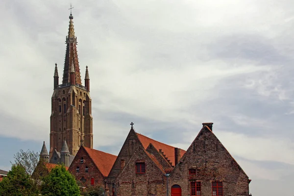 Bruges Church Our Lady — ストック写真