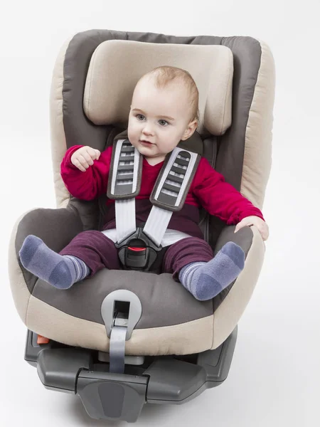 Asiento Elevador Con Niño Para Coche Fondo Claro Plano Estudio —  Fotos de Stock