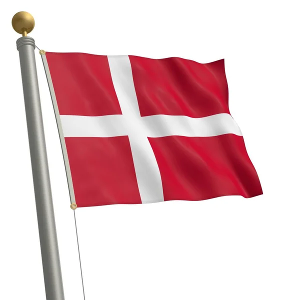 Flaggstångens Flaggstångs Flagga — Stockfoto