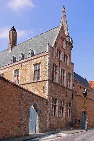 Vista Del Edificio Histórico Ciudad Brujas Belgium — Foto de Stock