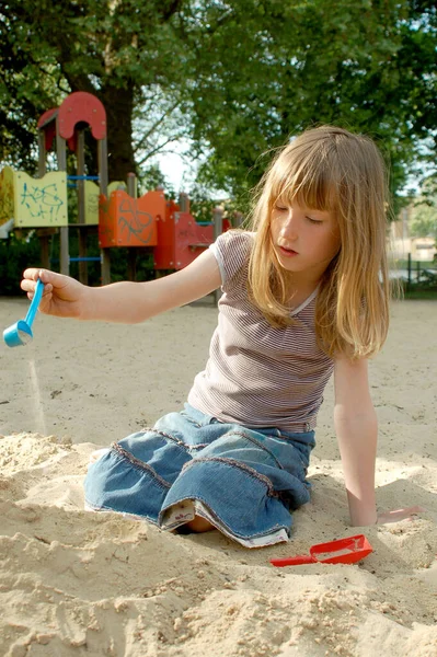 Spielen Sandkasten — Stockfoto