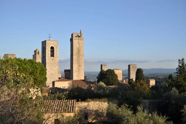 San Gimignano Italiensk Bergsstad Toscana — Stockfoto